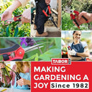 TABOR TOOLS Adjustable Metal Rake - Collapsible & Telescopic - Garden, Yard, & Lawn - Ideal for Leaves, Shrubs & Small Areas. J16A by GreenHaven Gardens