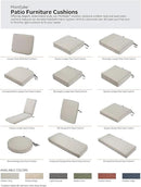 Classic Accessories Montlake Water-Resistant 21 x 22 x 4 Inch Patio Lounge Back Cushion, Heather Grey, Outdoor Loveseat Cushions by GreenHaven Gardens
