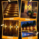 KINKAI Solar Fence Lights - 10 Pack Outdoor Fence Lights Solar Step Light Waterproof with 11 Lighting Modes Outdoor Solar Lights Decor for Wall Stairs Step Garden Backyard Walkway Patio(Warm Light) by GreenHaven Gardens