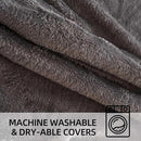 Bean Bag Chair 3Ft, Memory Foam Filled, Large Beanbag Chairs for Adults and Teens, Soft Sofa with Removable Flannel Cover, Round Couch for Living Room Bedroom College Dorm (Dark Gray, 3FT-36×36"×24") by CozyNest Decor