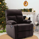 Swivel Rocker Recliner, Rocking Recliners Chair for Small Spaces, Small Rocker Recliner Chair, Nursery Rocking Chairs for Living Room, RV, Nursery, Brown by TinyTreasures Baby Boutique