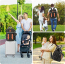PIIOSER Diaper Bag Tote with Ice Pack, Large Capacity & Waterproof Diaper Bag Backpack for Moms Dads, Insulated Baby Tote Bag with Changing Pad, Stroller Straps & Pacifier Case, Black by TinyTreasures Baby Boutique