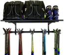 Solitude Ski Solid Shelf | Adjustable Wall Storage System | Holds 10 Pairs of Skis
