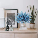 Sggvecsy 10 Pcs Babys Breath Artificial Flowers Gypsophila Bouquets Bulk Real Touch Fake Silk Flowers for Home Wedding DIY Floral Arrangement Kitchen Table Centerpiece Festival Decoration (Blue) by CozyNest Decor