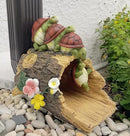 Funny Turtle Gutter Downspout Extender Statue, Garden Ornament, Decorative Gutter Extension Downspout, Perfect Rain Diverter for 3"x4" Downspouts, Eco-Friendly Resin, Outdoor Decor Gift (8 In) by GreenHaven Gardens