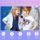 【2025 Newest】 Mini Karaoke Machine for Kids Girls & Boys - Portable Bluetooth Speaker with 2 Wireless Microphones - Kids Birthday Gifts for Ages 4-10 - Kids' Instrument Accessories - Purple by TinyTreasures Baby Boutique