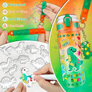EDSPORTSHOUSE Decorate Your Own Water Bottle Kits for Boys Age 5-12,Dinosaur Painting Crafts,Fun Arts and Crafts Toys for Boys Birthday Christmas(Dinosaur) by TinyTreasures Baby Boutique