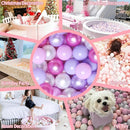 GOGOSO Ball Pits Balls for Toddlers Pack of 50 100 200 Plastics Shape Ball Non-Phthalate Non-BPA Non-Toxic 2.2-Inch Crush Proof Play Balls by TinyTreasures Baby Boutique