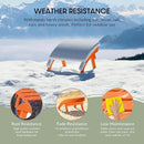 WestinTrends Dylan Outdoor Patio HDPE Adirondack Ottoman Footrest, Orange by CozyNest Decor