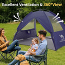 CAMEL CROWN Beach Tent UPF 50+ Sun Shelter for 2/3/5/6 Person, Lightweight Portable Sun Shade with Sand Anchor, Family Beach Day & Outdoor Adventures by TinyTreasures Baby Boutique
