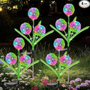 4 Pack Solar Garden Lights, Solar Flowers Lights with 4 Blooming Dandelion Flowers, Waterproof Solar Lights Outdoor for Yard Porch Patio Backyard Pathway Gardening Gifts, 2 Lighting Modes by GreenHaven Gardens