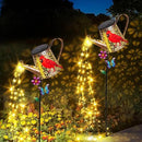 Solar Lights Outdoor Decorative, 39.4'' Metal Solar Watering Can Lights with Red Cardinal, Waterproof Garden Stake for Yard Lawn Patio Pathway Landscape, Gardening Gifts for Mom Grandma Women by CozyNest Decor