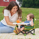 Bright Starts John Deere Pop 'N Sit Portable Booster Chair, Floor Seat, Indoor/Outdoor Use, Compact Fold, Green and Yellow, 6 Mos - 3 Yrs by TinyTreasures Baby Boutique