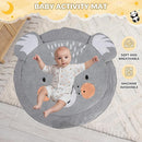 Baby Play Gym with Mat – Wooden Montessori Gym for Newborns 0-12M,Natural Pine Wood with 6 Sensory Toys,Foldable & Portable (Koala) by TinyTreasures Baby Boutique