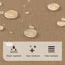 PNP FKJP 2 Pack Outdoor Chair Cushion 20" X 20" X 4", Waterproof Outdoor Seat Cushions with Non-Skid Ties, Khaki (Cushion + Cover) by GreenHaven Gardens