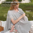 Momcozy Ultra-Light Nursing Cover for Breastfeeding, Soft Breathable Tencel™ Lyocell Fabric, Multi-Use Feeding Shawl, Newborn Essentials Must Haves(Light Gray, Plus) by TinyTreasures Baby Boutique