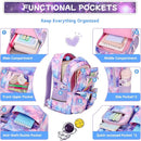 Backpack for Girls 3pcs Set Kids Backpack with Lunch Box Students Kawaii Book Bag for Elementary Primary Middle School Bags - Ita Backpack - Galaxy by TinyTreasures Baby Boutique