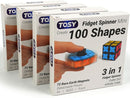 TOSY Magnet Fidget Spinner Mini - 8 Blocks, 3 in 1 Toy: Transformable Fidget Spinner, Infinity Cube, 2x2 Puzzle Cube, Stress Relief, STEM Magnet Tiles Birthday Gift for Kids/Boys/Girls/Adults, 4-Pack by TinyTreasures Baby Boutique