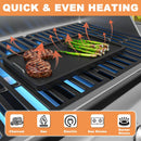 Cast Iron Griddle for Gas Grill Universal, 15" x 8.7" Griddle Pan for Stove Top with Handle, Grill Griddle, Stove Top Griddle for Charcoal/Gas/Electric Grills, Cast Iron Grill Pan for Outdoor/Camping