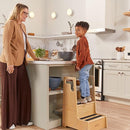ECR4Kids Reach-Up Step Stool with Handles, Kids Furniture, Natural by TinyTreasures Baby Boutique