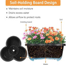 VECELO 5 Tier Vertical Garden Planter, Self Watering Stackable Planters with Wheels for Strawberries, Herbs, Flowers, Vegetables, Black by CozyNest Decor