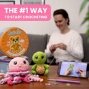 Cookie Box Crochet Kit for Beginners - Learn to Craft Amigurumi Stuffed Animals - Knitting Gift for Kids and Adults - Beginner-Friendly Yarn - Stitch-by-Stitch Video Tutorial - Bear Ted by TinyTreasures Baby Boutique