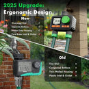 RESTMO RF Remote Controlled Sprinkler Timer with Brass Inlet & Outlet, Water Timer for Garden Hose, Automatic/Manual/Rain Delay for Outdoor Faucet, Drip Irrigation and Lawn Watering, 2 Outlet by GreenHaven Gardens