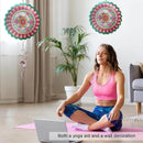 Wind Spinner Mandala Manjusaka Laser Cut Stainless Steel Wind Spinners for Yard and Garden Decoration 3D Kinetic Metal Art Ornament Hanging Wind Sculptures Outdoor Decor Creative Gifts Ideas by GreenHaven Gardens