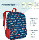 Wildkin 16-inch Kids Backpack – Durable, Padded & Spacious School Bag for Boys & Girls - Transportation by TinyTreasures Baby Boutique
