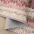2x6 Runner Rug Impressionist-Style Vintage Kitchen Rugs Non Slip Washable Soft Carpet Runner for Kitchen Laundry Bedroom Bathroom, Pink by TinyTreasures Baby Boutique