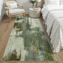Washable Runner Rug, 2x6 Kitchen Rugs Green Long Runner Rugs with Rubber Backing, Abstract Non-Slip Carpet Runners for Hallways, Kitchen, Bedroom, Laundry, Entrance by TinyTreasures Baby Boutique