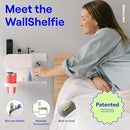 WallShelfie Bedside Wall Organizer - Room Decor, Dorm Room Essential, Floating Bedside Shelf Wall Mount, Makeup Organizer, Remote Control Holder, Room Accessories, Floating Shelves (White) by CozyNest Decor