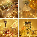 Quntis 328ft 500 LED Christmas String Lights, Waterproof Outdoor/Indoor Fairy Lights 8 Modes Plug in, Warm White Clear Wire for Home Bedroom Wedding Party Holiday Garden Tree Decorations Lighting by GreenHaven Gardens