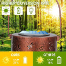 2 Pack Solar Lanterns Outdoor Hanging Lantern Lights, Dragonfly Hollowed-Out Metal Decor Lantern, Waterproof LED Decorative Garden Light - Delicate Garden Decoration for Patio, Yard by GreenHaven Gardens