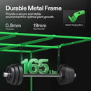 VIVOSUN S105 10x5 Grow Tent, 120"x60"x80" High Reflective Mylar with Observation Window and Floor Tray for Hydroponics Indoor Plant for VSF6450 by GreenHaven Gardens