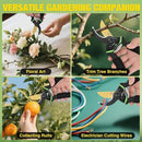 Yesker Pruning Shears for Gardening 8.5" Professional Bypass Garden Scissors Yard Clippers with Sharp SK5 Steel Blade Heavy Duty Hand Pruners for Branch Flower Plant Trimming Cutting Gardening Tools by GreenHaven Gardens