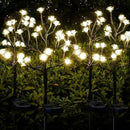 Solar Garden Lights Decorative, Solar Outdoor Lights Waterproof 4Pack,80Led Rose Solar Flower Lights Garden Decor, Solar Lights for Outside Yard,Lawn,Garden Decorations Gardening Gifts by GreenHaven Gardens