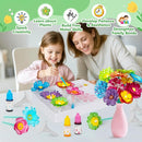 Paper Flower Science Kit, Kids DIY Arts and Crafts Color Changing Flowers Set, Flower-Dyeing Science Kits for Kids Age 8-12 by TinyTreasures Baby Boutique
