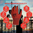 10 OR 20 Pairs Work Gloves–Heavy Duty Rubber Coated Safety Work Gloves–Multipurpose Gloves by GreenHaven Gardens