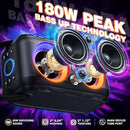 W-KING Party Loudest Portable Bluetooth Speaker Wireless Boom Box, 180W Max Big Large Outdoor Speaker 4 Drivers with 2*4.04'' Subwoofer, 80W HD Huge 105dB Pulse Natur Deep Bass, IPX5/24H/EQ/USB/TF/AUX by TinyTreasures Baby Boutique