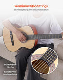 VEVOR Acoustic Guitar, Classical Guitar Starter Kit for Beginners, with Nylon Strings, Basswood Guitar, for Kids Adults Girls Boys Students by TinyTreasures Baby Boutique