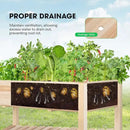 VIVOSUN Elevated Wooden Raised Garden Bed, 46 x 24 x 32 Inches, Mobile Outdoor Planter Box with Storage Shelf and Protective Liner for Outdoor Use, with Lockable Wheels by GreenHaven Gardens
