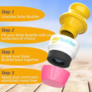 Solar Buddies Sunscreen Applicator - Single Pink - Refillable Roll on Sponge Sunscreen, Suncream & Lotion Applicator For Kids, Adults & Families - Holds 3.4fl oz, Perfect Size for Travel by TinyTreasures Baby Boutique