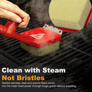 BBQ Grill Cleaner Brush, EEFINITE Steam Grill Brush for Outdoor Grilling with Replacement Scrub Sponge + Superior Scraper, Safe No Wire Bristle Barbecue Scrubber Brush for Grills Cleaning Tool by GreenHaven Gardens
