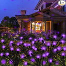 Solar Garden Lights Outdoor, 2 Pack 20 LED Solar Purple Firefly Lights Waterproof, Starburst Solar Wind Swaying Lights for Outside Yard Patio Planter Flower Bed Walkway Halloween Christmas Decoration by GreenHaven Gardens