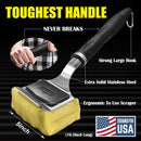 GRILLART Grill Brush for Outdoor Grill Bristle Free - Reinforced Grill Cleaner Scraper BBQ Brush - Replaceable Head Barbecue Grill Cleaning Brush - Safe BBQ Accessories Grill Tools - Gifts for Men/Dad by GreenHaven Gardens