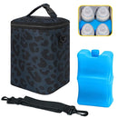 Breastmilk Cooler Bag with Ice Pack Fits 4 Bottles Up To 9 Ounce Insulated Breast Milk Cooler on the Go with Strap Baby Bottle Cooler Bag for Nursing Mom Daycare or Travel by TinyTreasures Baby Boutique