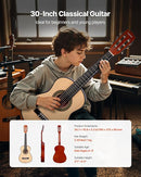 VEVOR Acoustic Guitar, Classical Guitar Starter Kit for Beginners, with Nylon Strings, Basswood Guitar, for Kids Adults Girls Boys Students by TinyTreasures Baby Boutique