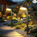 2 Pack Solar Pathway Lights Outdoor, Bright LED Solar Lights Outdoor Waterproof, Up to 12 Hrs Modern Path Lighting for Yard Garden Walkway Driveway Lawn Decor (2 Pack) by CozyNest Decor