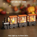 Fall Snow Globe Train Gnome Turkey Pumpkin Classic Relief Texture Battery Powered LED Glitter Fall Decorations for Home Autumn Harvest Thanksgiving Gifts by CozyNest Decor